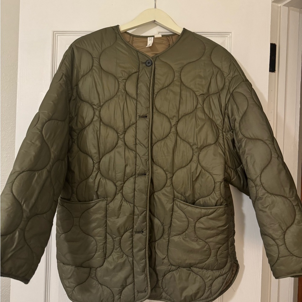 Olive Quilted Women's Jacket